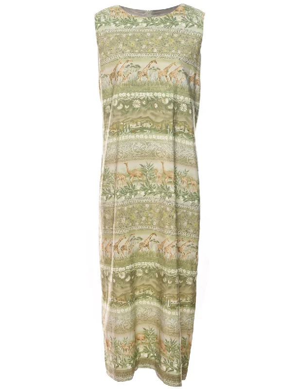 Animal Print Dress - XL French