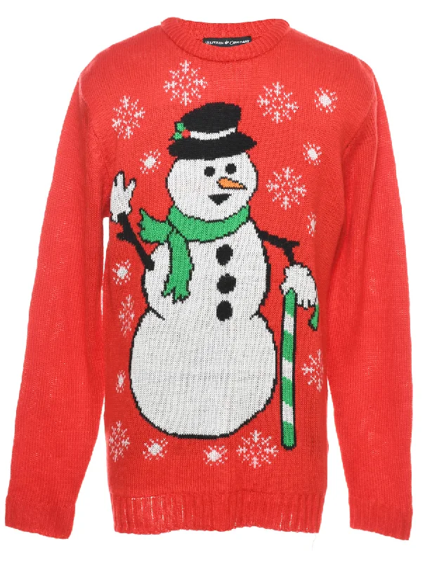 Snowman Christmas Jumper - M Street