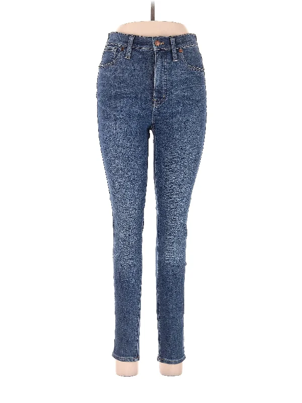 High-Rise Skinny Jeans in Medium Wash Cashmere