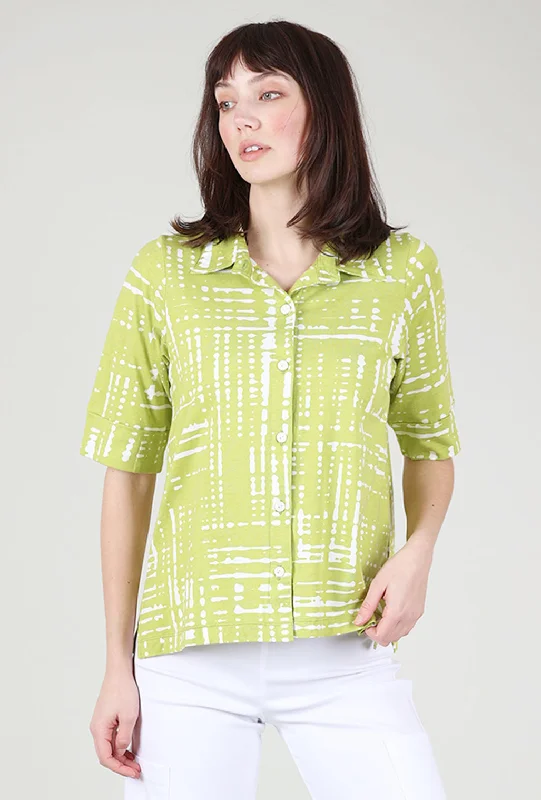Dash Camp Shirt, Lime Punch Hip Women's Retro