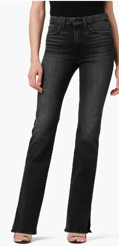 The High Honey Bootcut 34" Inseam with Slit in Black by Joe's Jeans Bohemian Women's Free