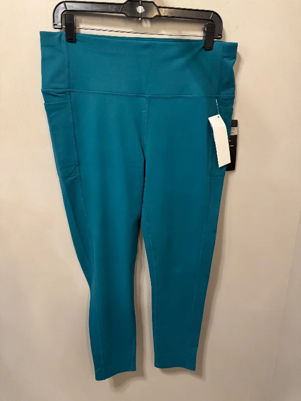 Athletic Leggings By Skechers In Green, Size: 14 Relaxed Women's 