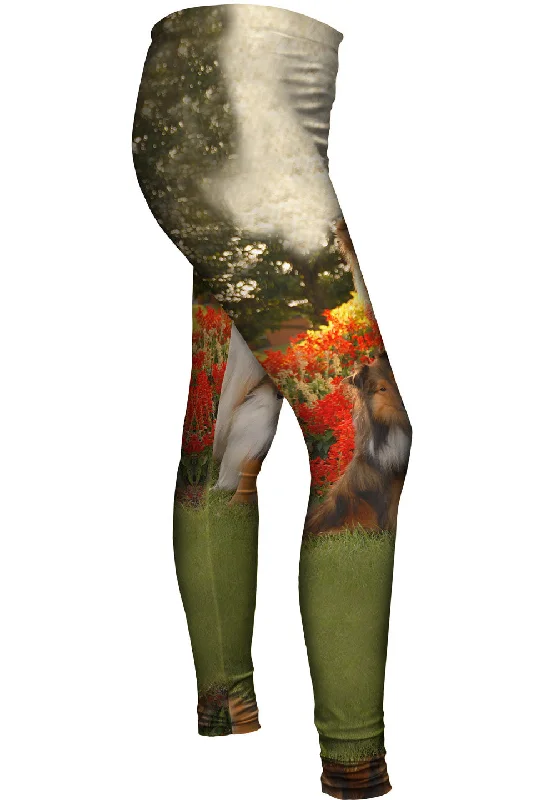 Shelties In Garden Sleek Women's 