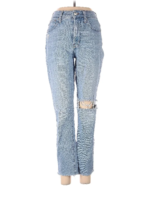 High-Rise Bootleg Jeans Athletic Women's High - 