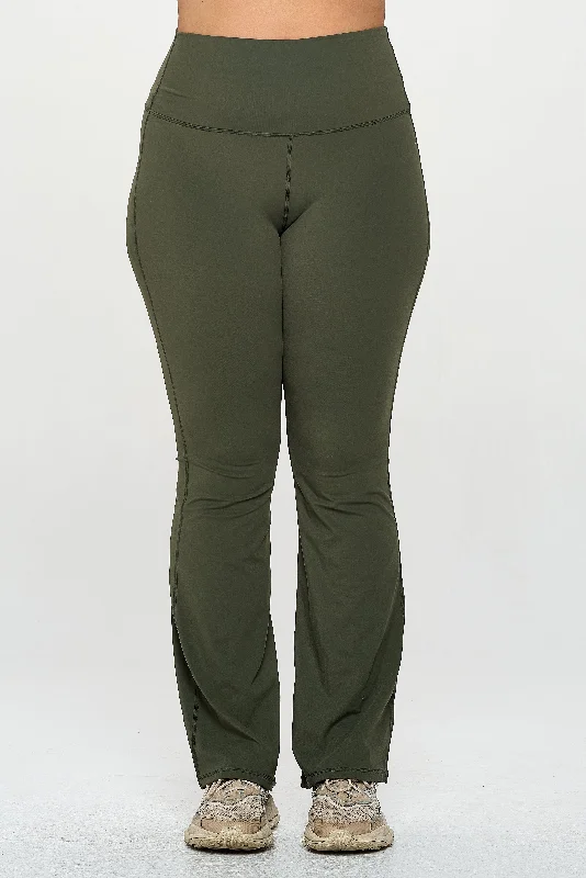 Women's Plus Size Ultra Soft High Waisted Flare Yoga Pants Casual Women's Loose - fitting