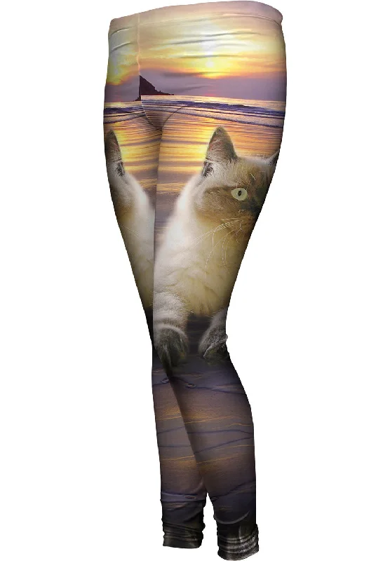 Beach Beauty Kitty Cat Earthy Women's Hemp - based
