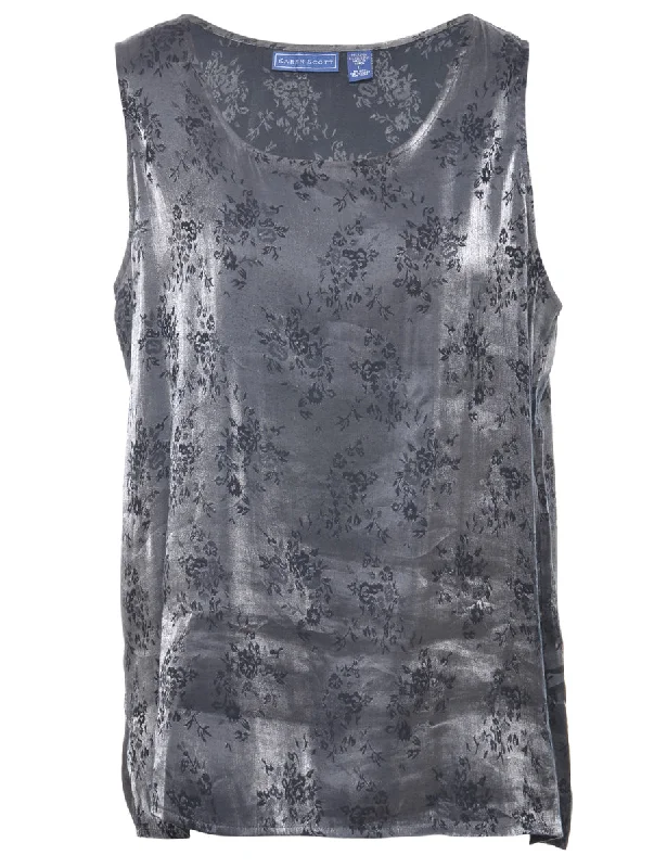 Karen Scott Evening Top - L Confident Women's High - fashion