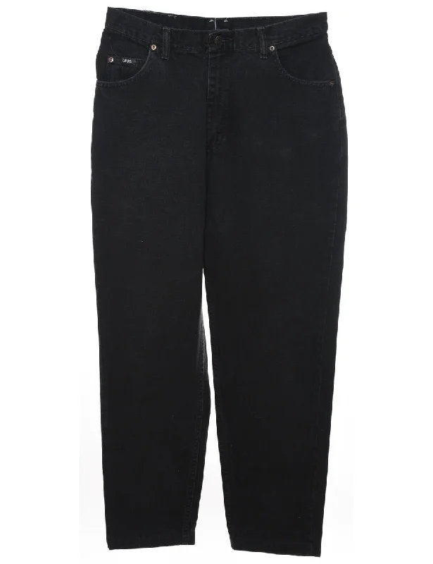 Tapered Black Classic Lee Jeans - W30 L28 Casual Women's Japanese 