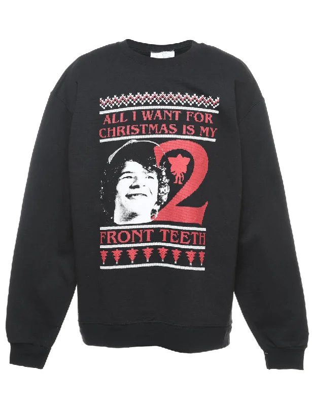 Festive Season Christmas Sweatshirt - L Cozy Women's Winter