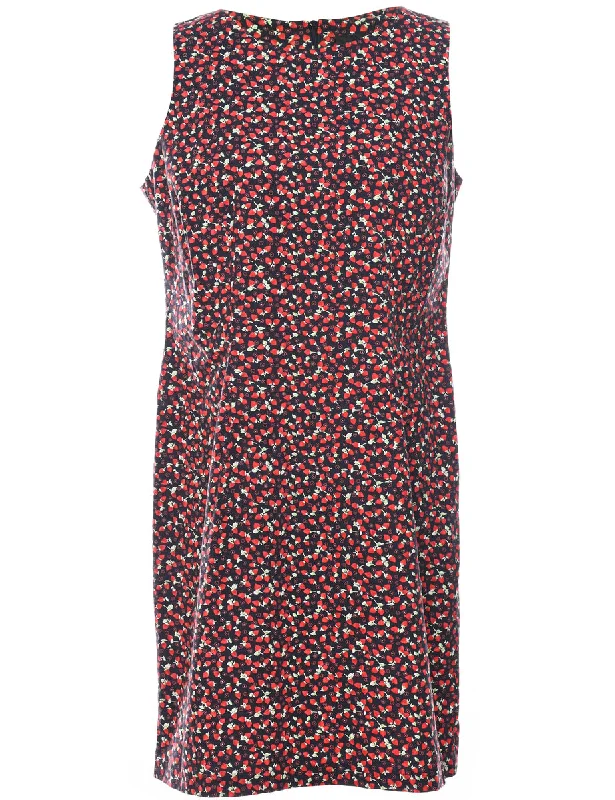 Floral Print Dress - M Edgy Women's Punk