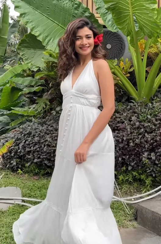 Pearl Boho Summer Maxi Dress Feminine Women's Soft 