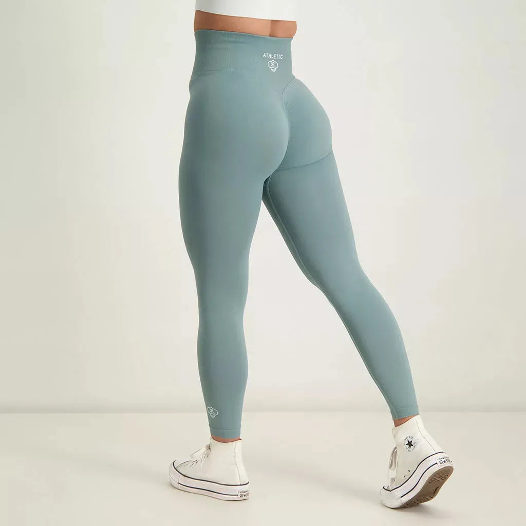 Fusion - Scrunch Seamless Legging Sage Green Refined Women's 