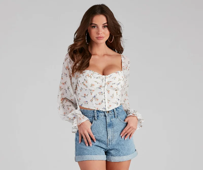 Charmed And Gorgeous Floral Corset Australian Beach