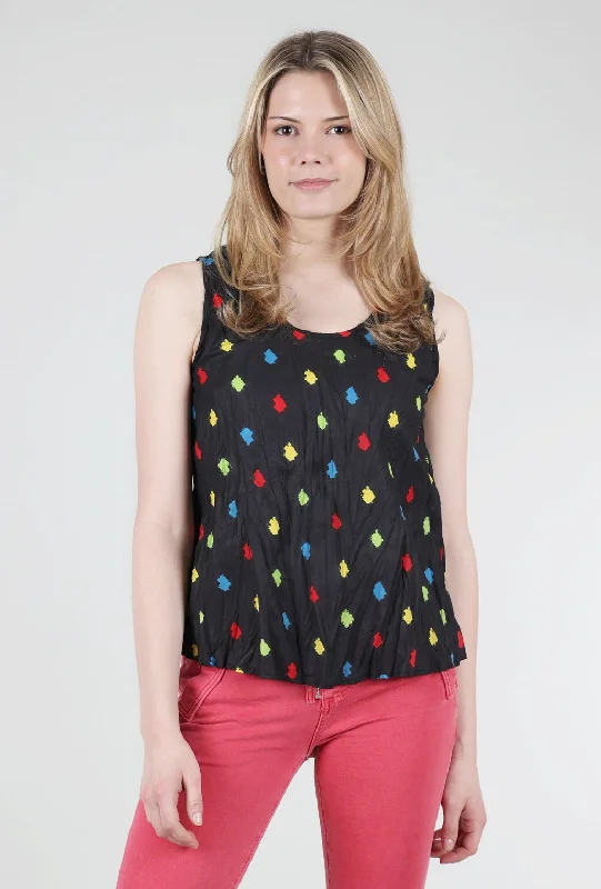 Jus Dot Top, Black/Multi Disco
