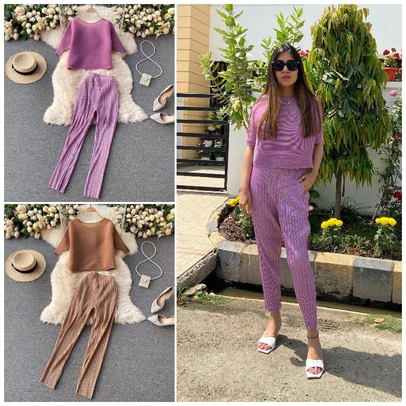 Stacy Luxury Coord Set Monochromatic All - in - one