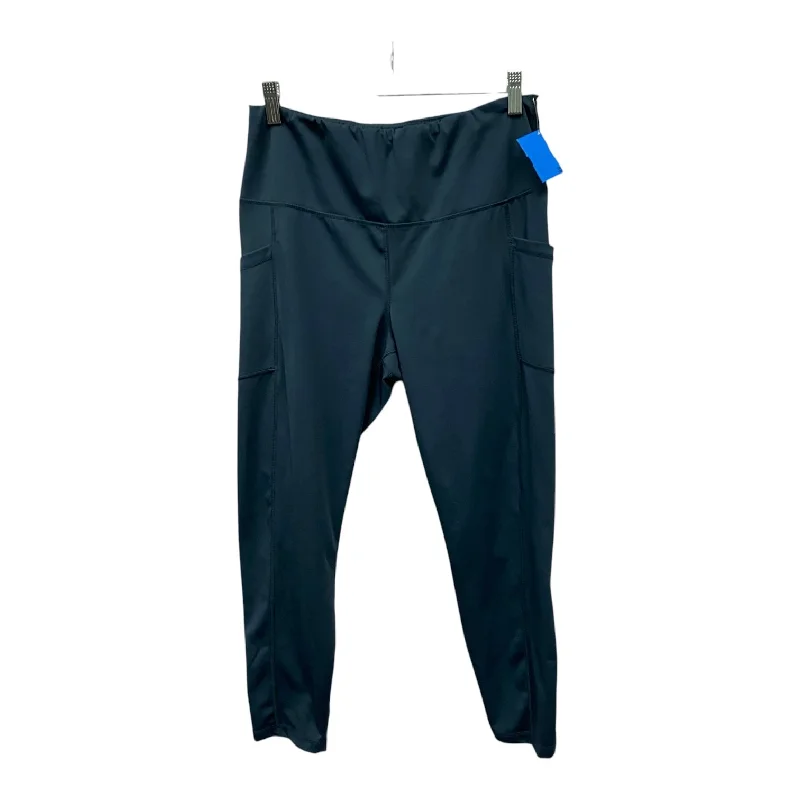 Athletic Leggings By 90 Degrees By Reflex In Blue, Size:Xl Disco