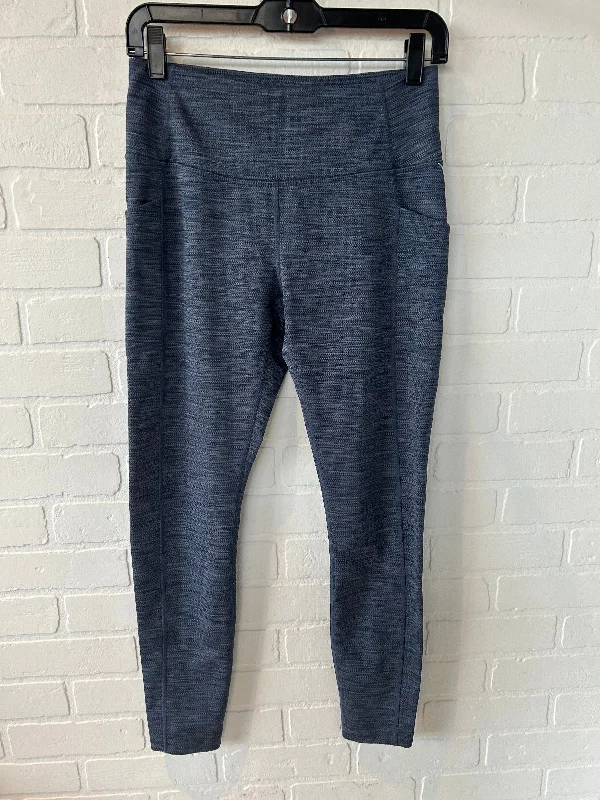 Athletic Leggings By Mondetta In Blue & Grey, Size: 4 Geometric