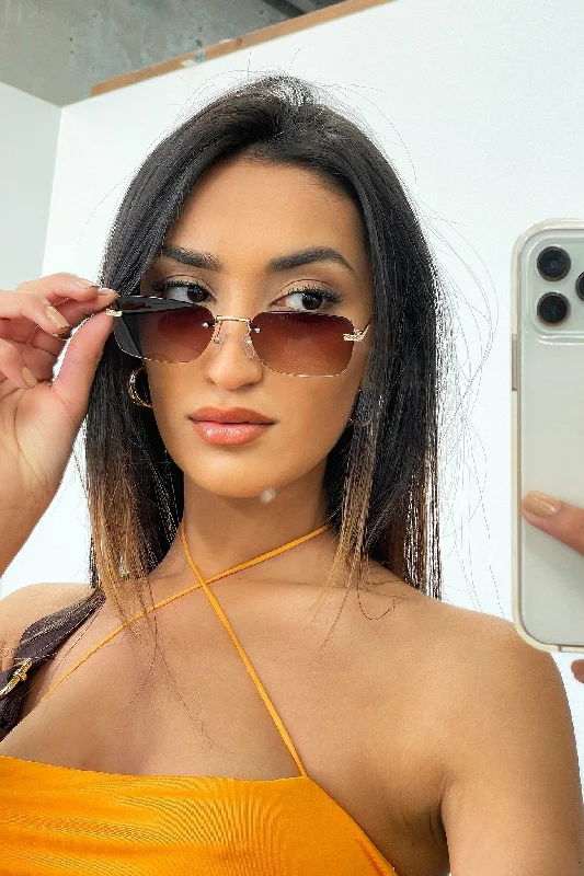 Scorpio Sunnies - Brown Sporty Women's Tennis