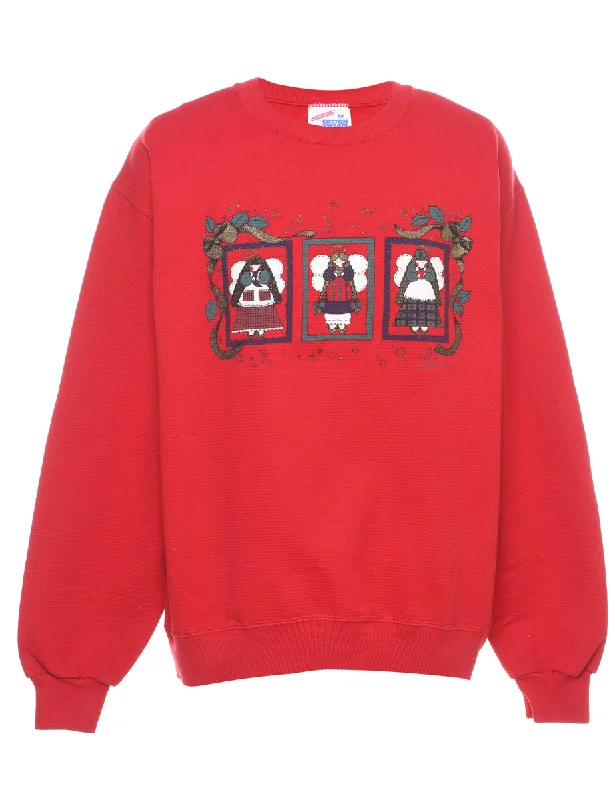 Festive Season Christmas Sweatshirt - M Bohemian Women's Free