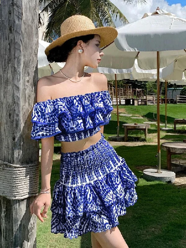 Rhodes Luxe Blue Co-ord Set Earthy Women's Hemp - based