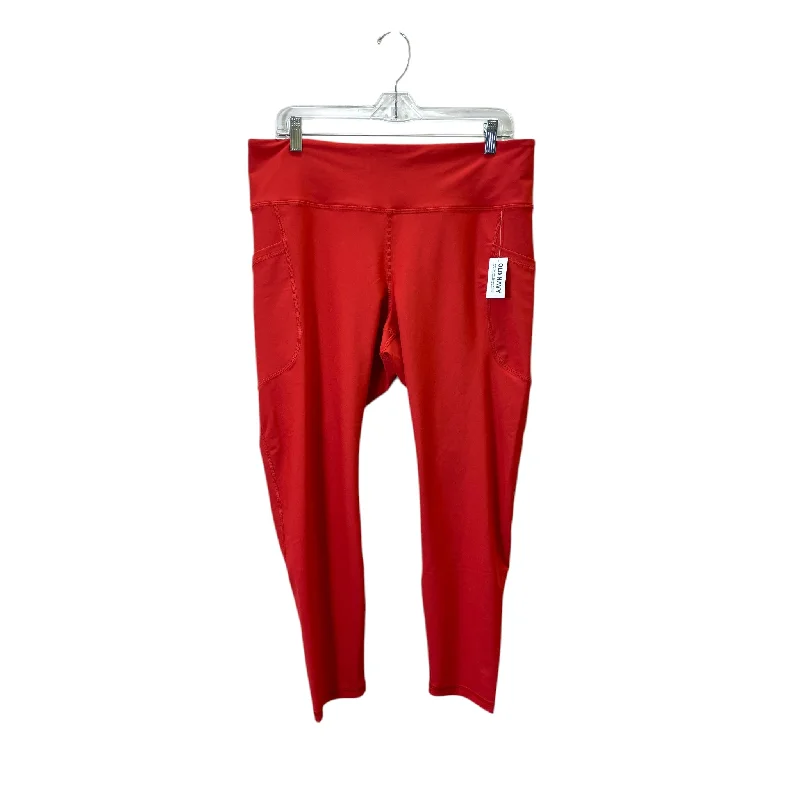 Athletic Leggings By Old Navy In Red, Size:Xl Cool Women's Skate