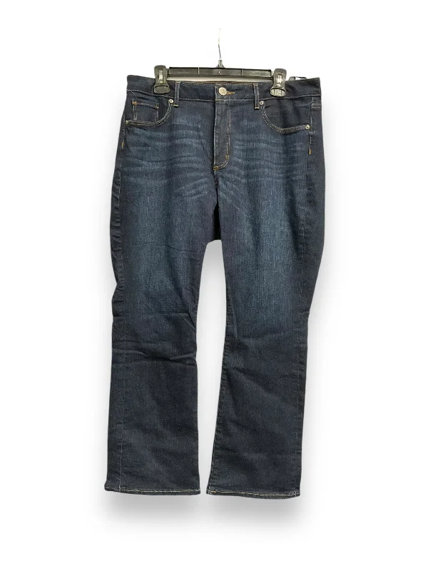Jeans Boot Cut By Kut In Blue Denim, Size: 14 Luxurious Women's High -  end
