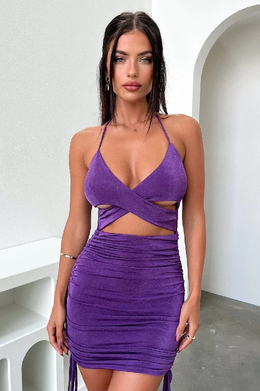 Tori Dress - Purple Disco