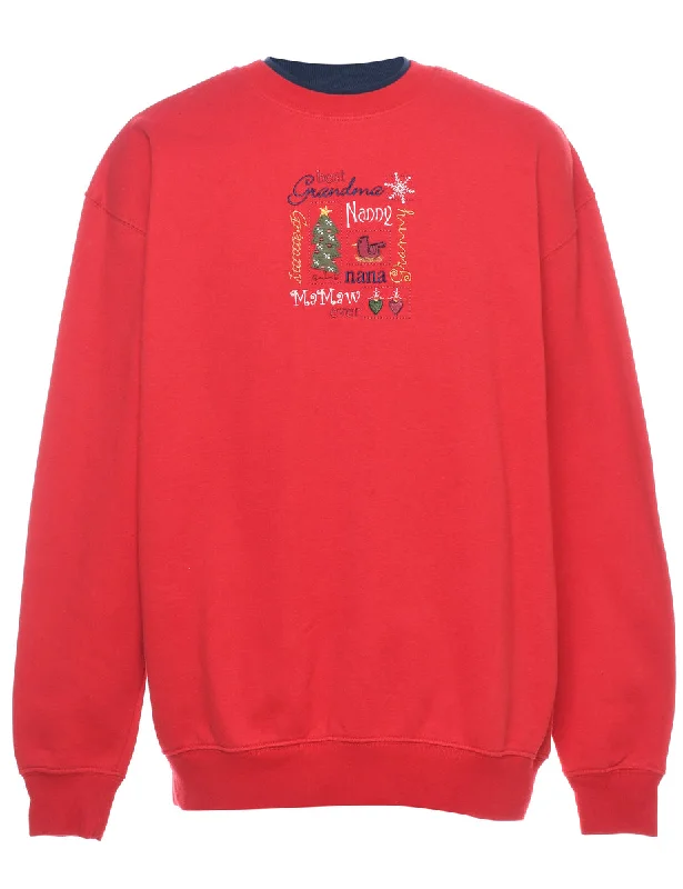 Festive Season Christmas Sweatshirt - L Modern Women's Tech