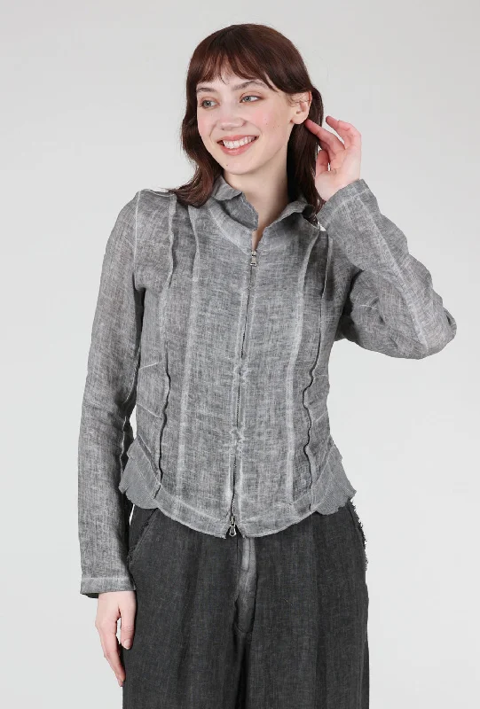 Zip Linen Jacket, SW Fossil Modern Women's 