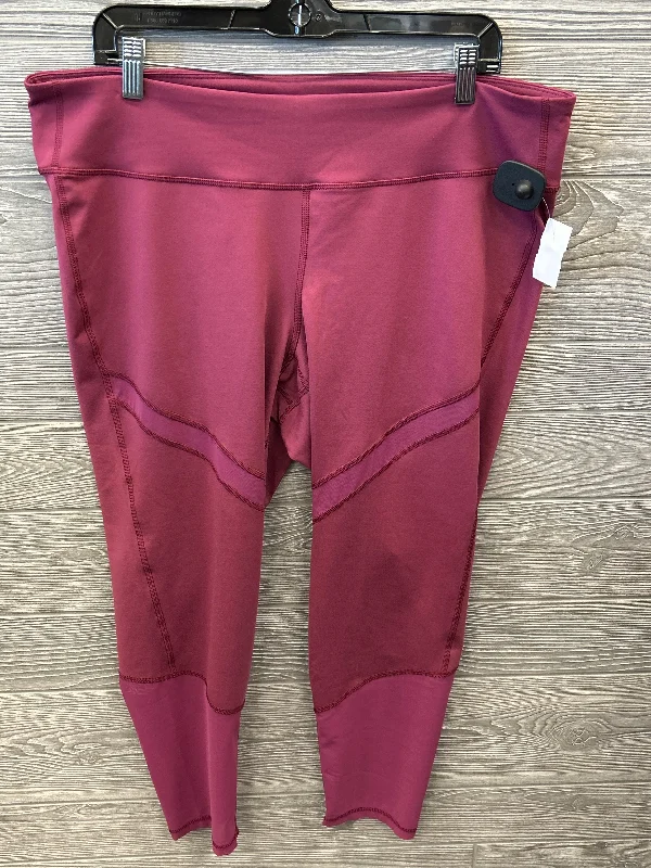 Athletic Leggings By Old Navy In Purple, Size: Xl Sporty Women's Tennis