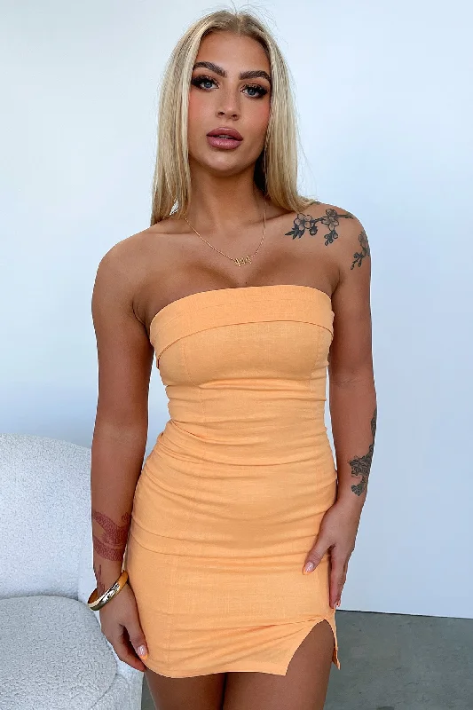 Charms Dress - Orange Streetwear Style for 