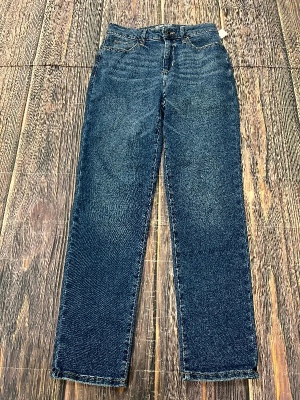 Jeans Straight By Sonoma In Blue Denim, Size: 6 Classic Women's Pin - striped