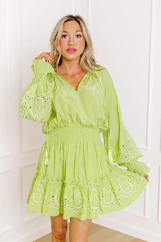 Key West Cutie Eyelet Mini Dress European