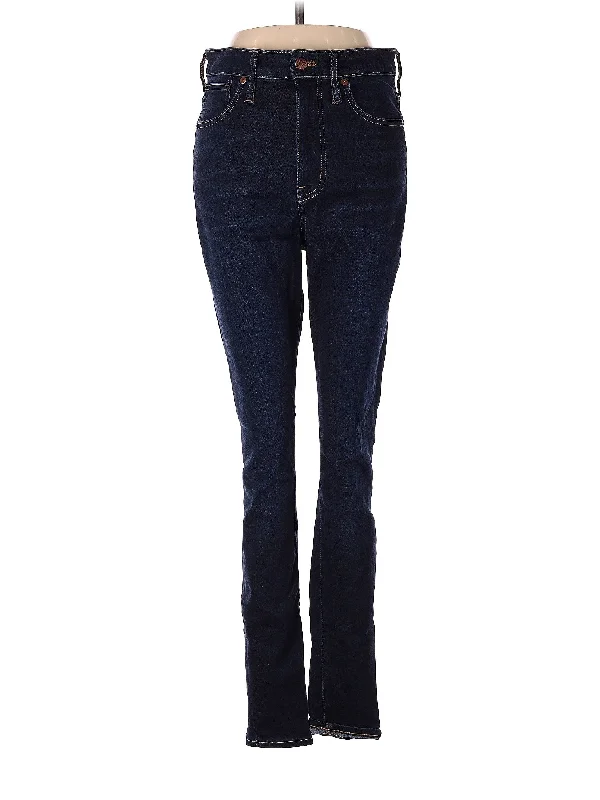Mid-Rise Bootleg Jeans in Dark Wash Traditional Women's Wool