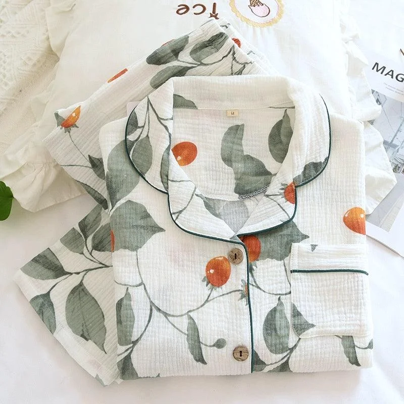 Peaches Cotton Crepe Nightsuit Modern Women's 