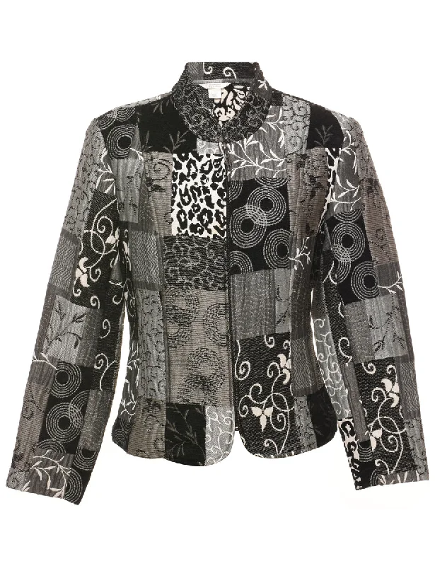 Grey Tapestry Jacket - S Bold Women's Statement