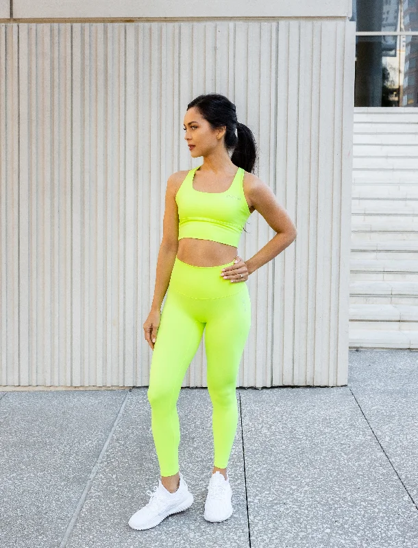 Lime Citrine Lux Hyperhue Leggings Unique Women's Upcycled