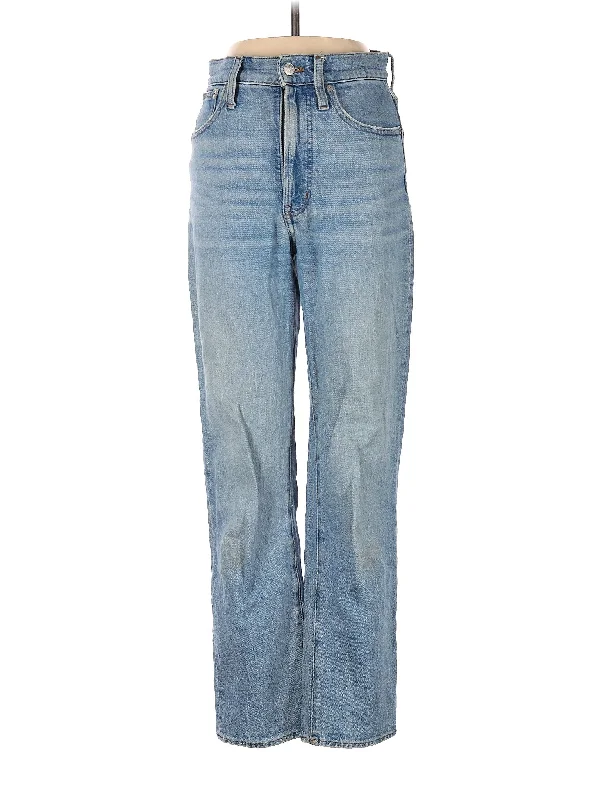High-Rise Wide-leg Jeans in Light Wash Monochromatic All - in - one