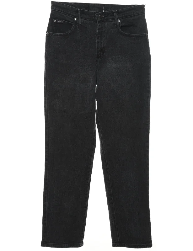 Black Tapered Lee Jeans - W29 L28 Preppy Women's College