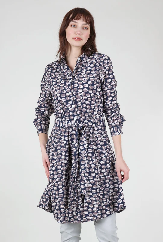 Shira Dress, Fall into Spring Blue Vintage Women's 1970S 