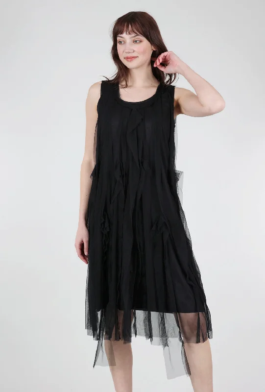 Martine Tulle Dress, Black Dynamic Women's Moto