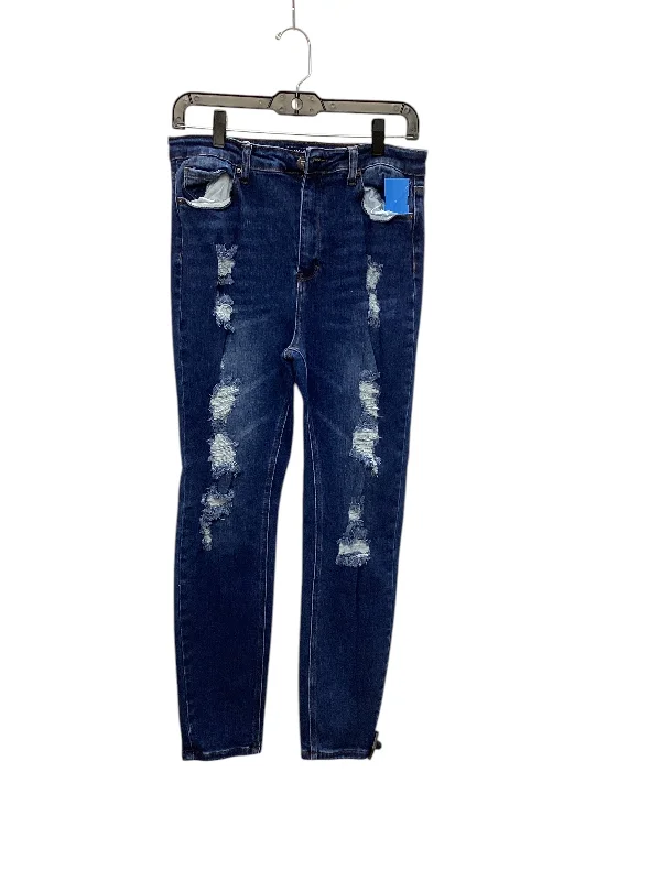Jeans Skinny By Clothes Mentor In Blue Denim, Size: 12 Refined Women's Classic 