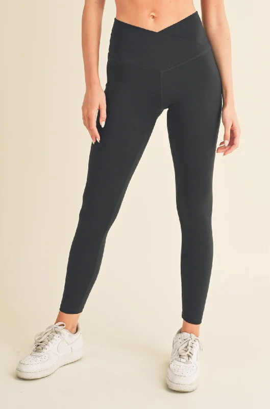Women's Crossover Waistband Active Leggings Street