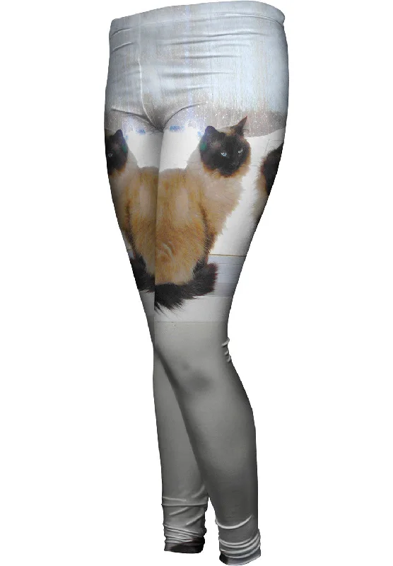 Siamese Cats Networking Artistic Women's Hand - painted