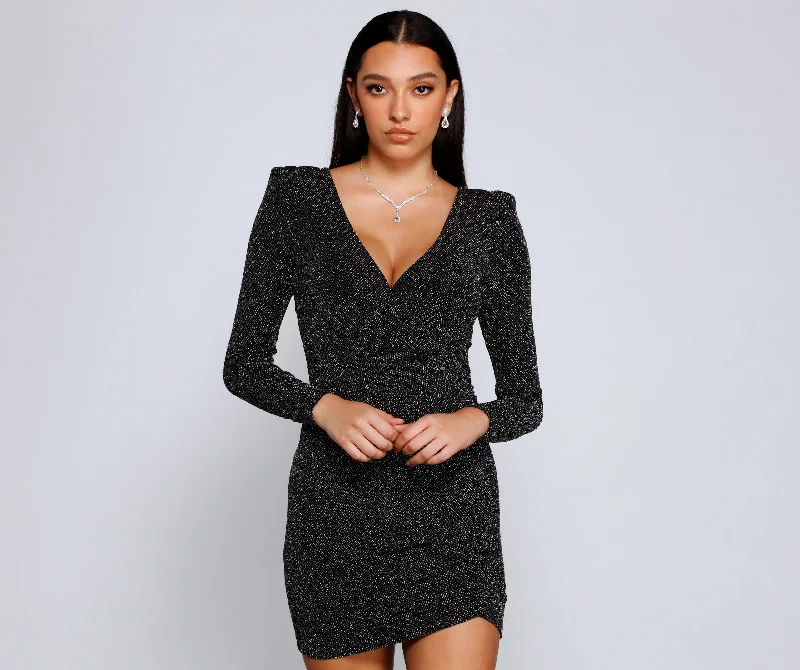 Time To Shine Glitter Mini Dress Sporty Women's Tennis