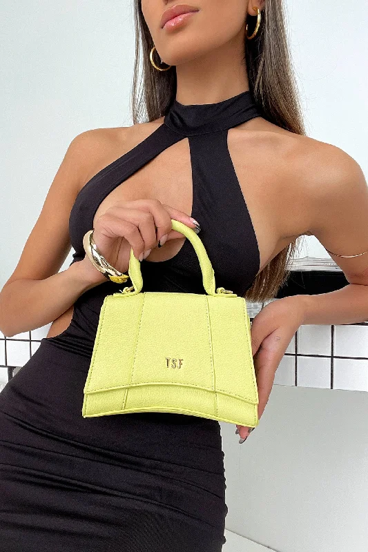 Phoebe Bag - Lime Green Polished Women's Silk