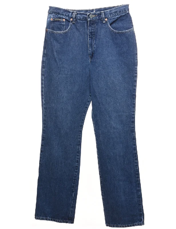 Medium Wash Tapered  Bootcut Jeans - W30 L33 Rugged Women's Outdoor 