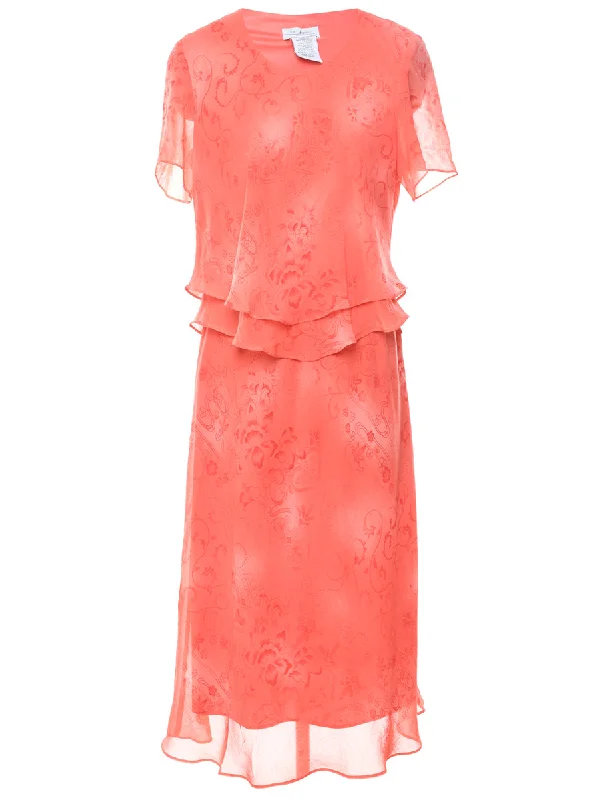 Pale Pink Dress - L Luxurious Women's High -  end