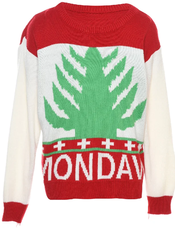 Festive Season Christmas Jumper - L Sporty Women's Tennis