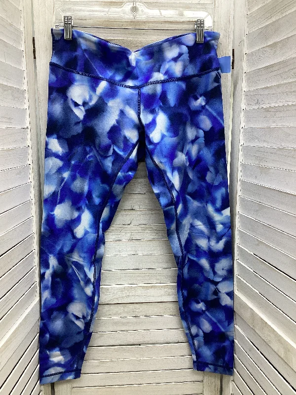 Athletic Leggings By Lululemon In Tie Dye Print, Size: 12 Scandinavian